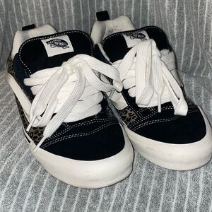 Vans Knu Skool Black Leopard Skate Shoes – Men’s 9.5 / Women’s 11